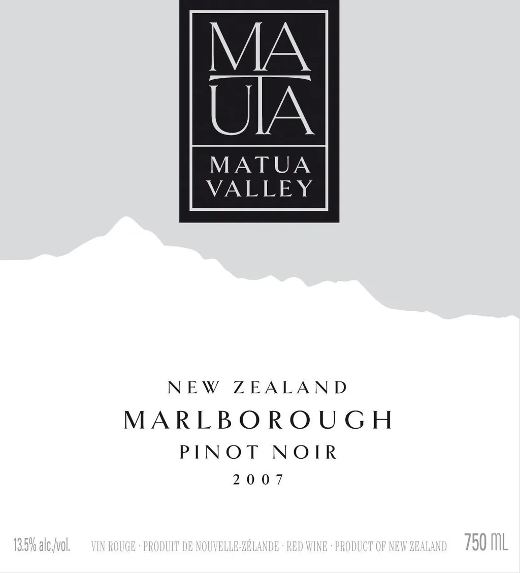 Marlborough Pinot Noir Bottle