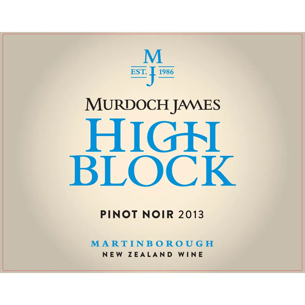 High Block Pinot Noir Bottle