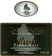 Springs Pinot Noir Reserve Bottle