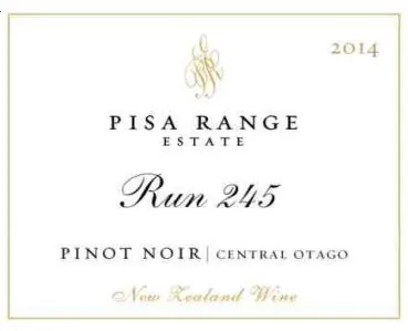 Run 245 Pinot Noir Bottle