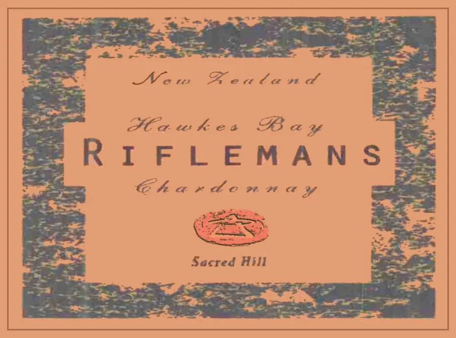 Hawke's Bay Riflemans Chardonnay Bottle