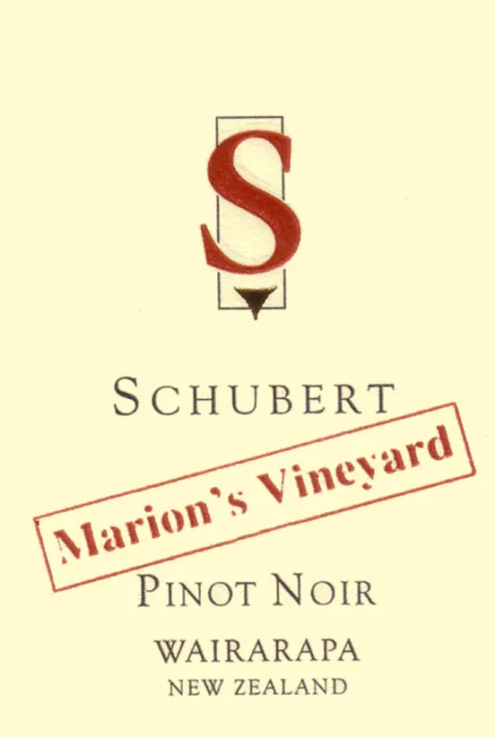 Marion's Vineyard Pinot Noir Bottle