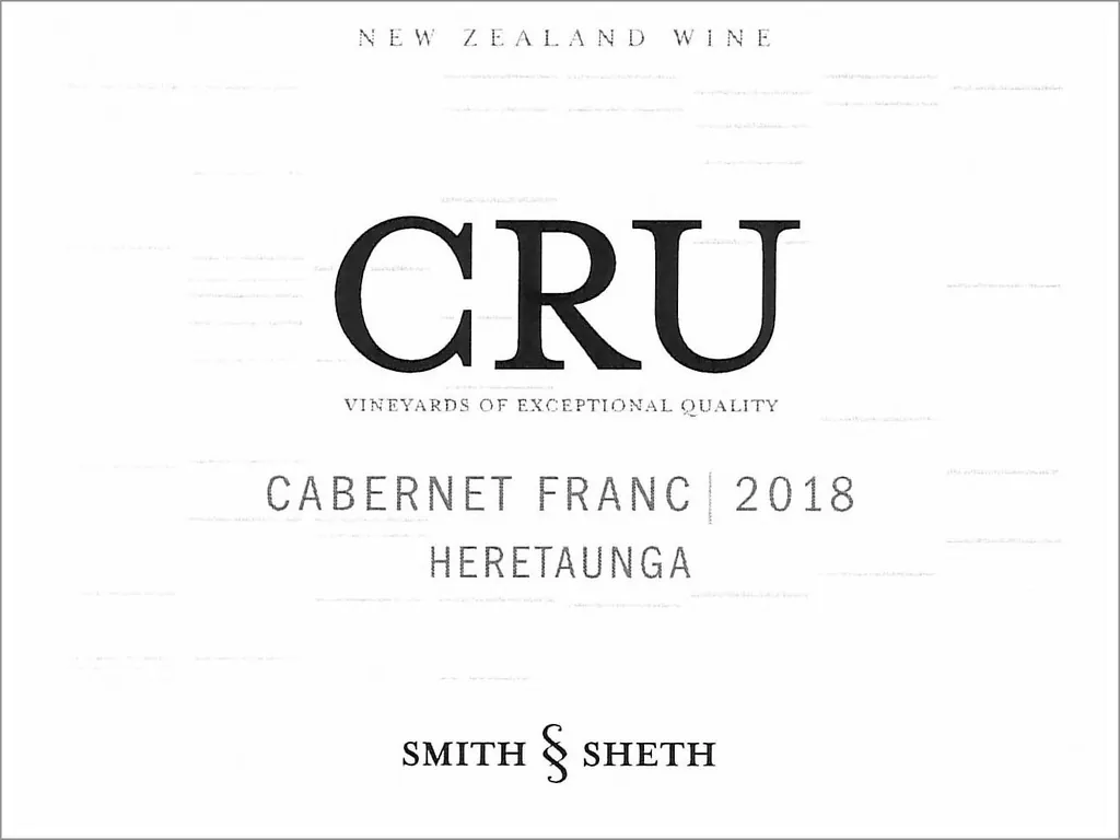 CRU Heretaunga Cabernet Franc Bottle