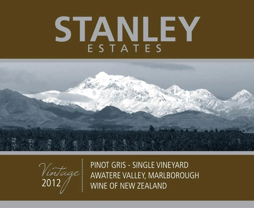Single Vineyard Pinot Gris Bottle