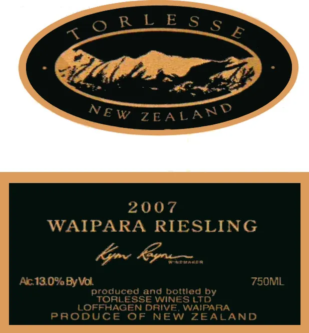 Waipara Riesling Bottle