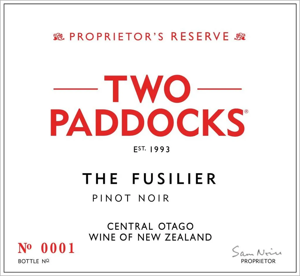 Fusilier Pinot Noir Bottle