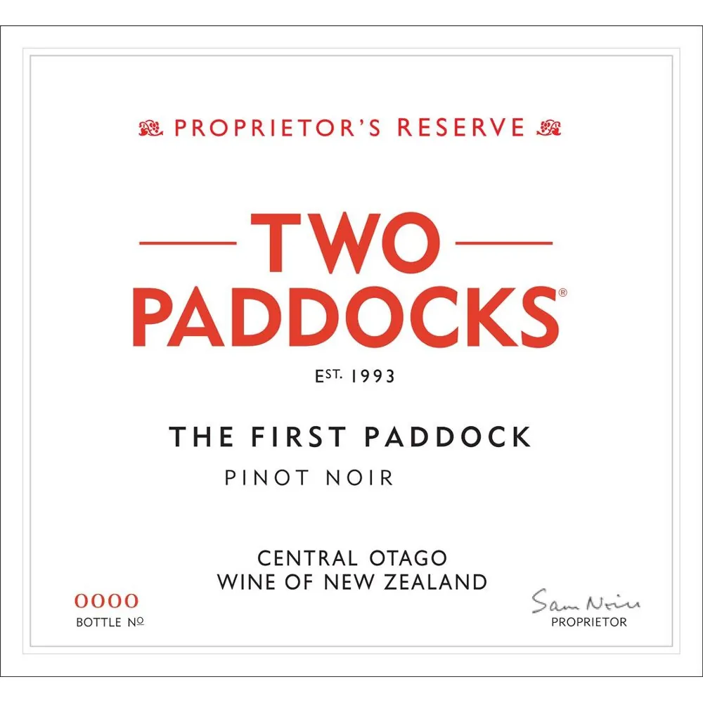 The First Paddock Pinot Noir Bottle