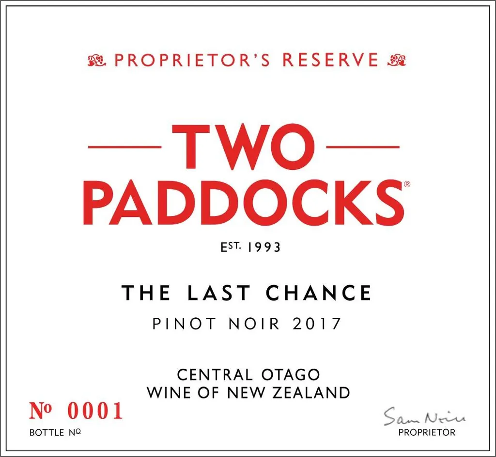 The Last Chance Pinot Noir Bottle