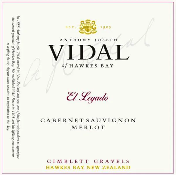 El Legado Cabernet Sauvignon Blend Gimblett Gravels Bottle