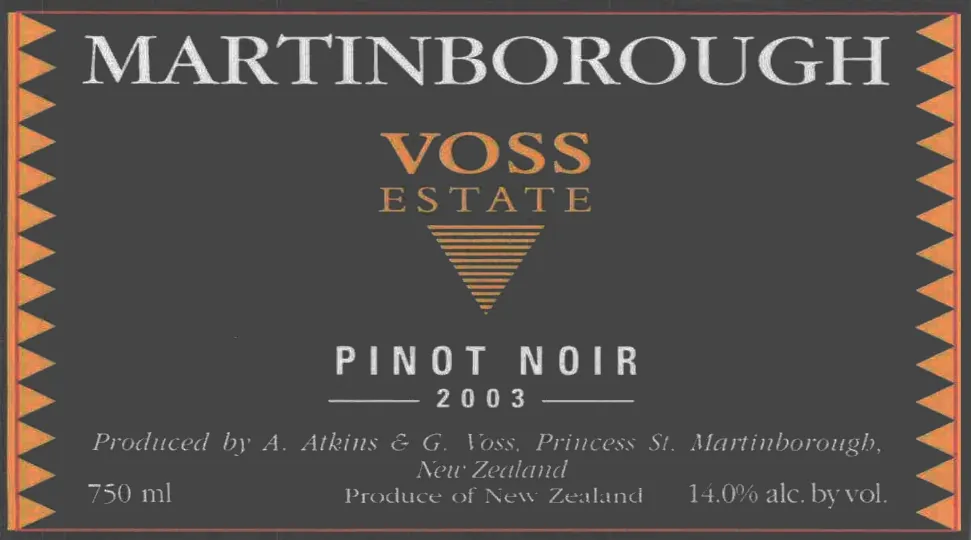 Martinborough Pinot Noir Bottle