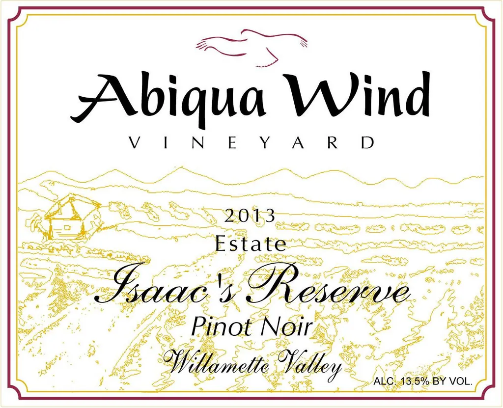 Isaacs Reserve Old Vine Pinot Noir Bottle