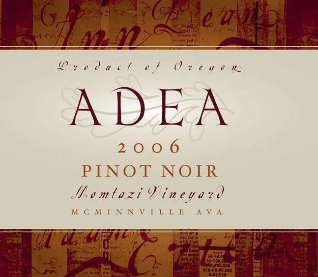 ADEA Momtazi Vineyard Pinot Noir Bottle