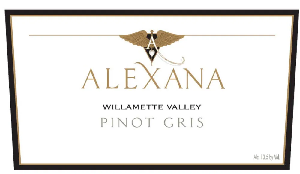 Willamette Valley Pinot Gris Bottle