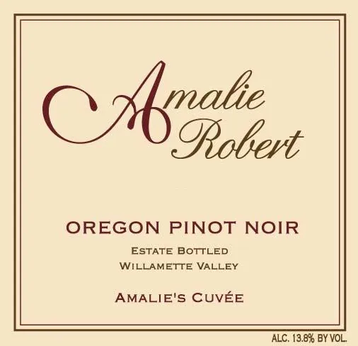 Amalie's Cuvee Pinot Noir Bottle