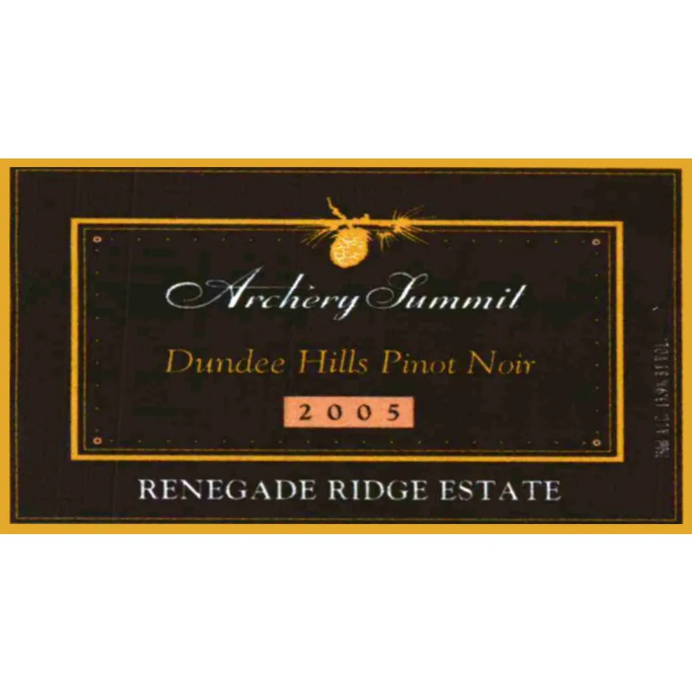 Renegade Ridge Estate Pinot Noir Bottle