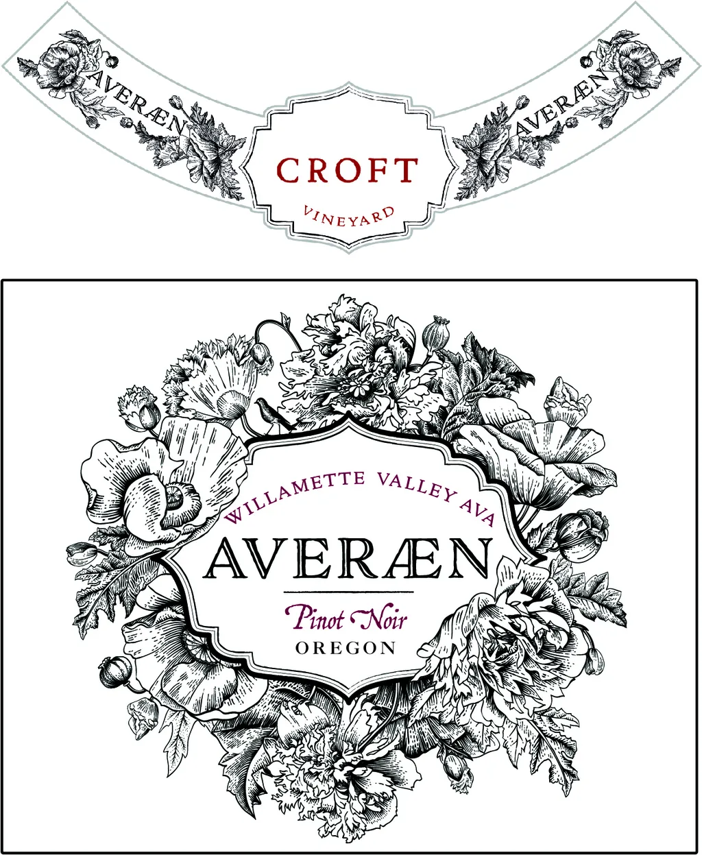 Croft Vineyard Pinot Noir Bottle