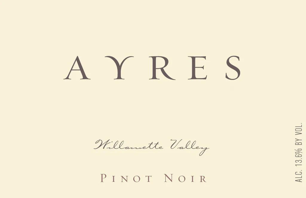 Willamette Valley Pinot Noir Bottle