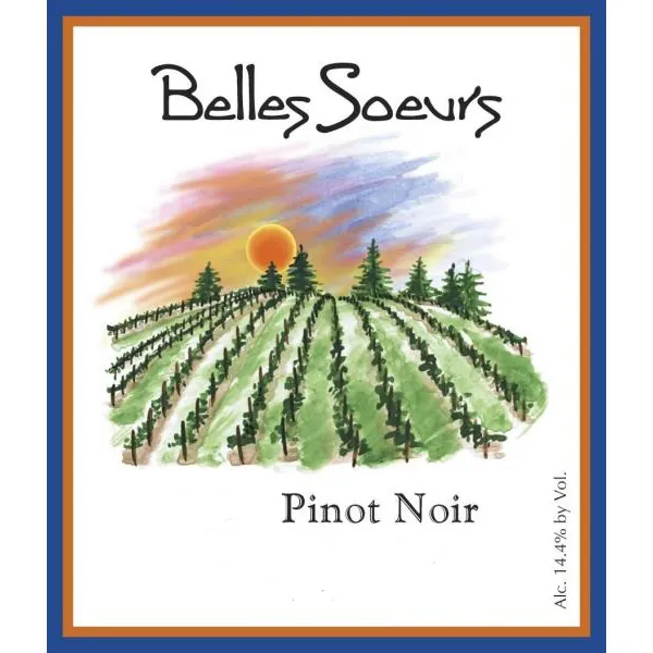 Belles Soeurs Temperance Hill Pinot Noir Bottle