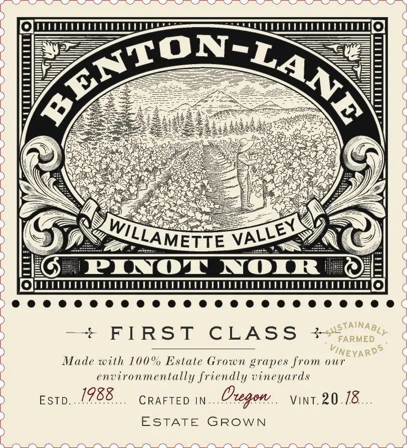 First Class Pinot Noir Bottle