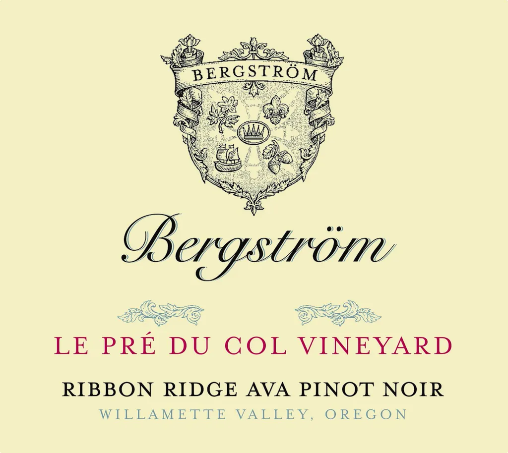 Ribbon Ridge Le Pre Du Col Vineyard Pinot Noir Bottle