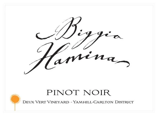 Deux Vert Vineyard Pinot Noir Bottle