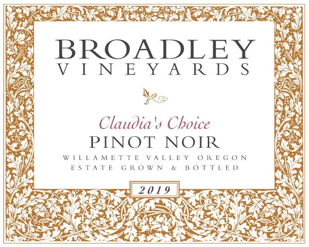 Claudia's Choice Pinot Noir Bottle