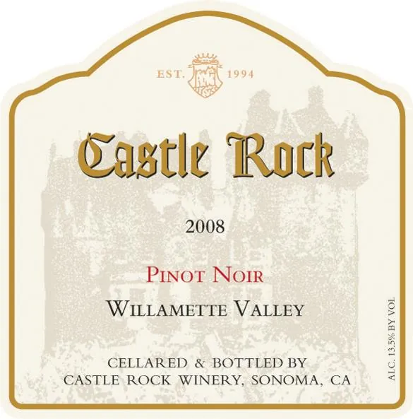 Castle Rock Willamette Valley Pinot Noir Bottle