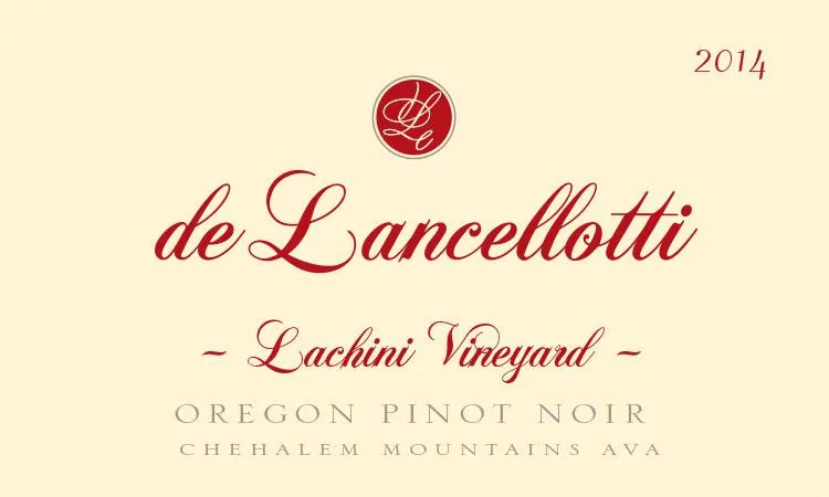 Lachini Vineyard Pinot Noir Bottle