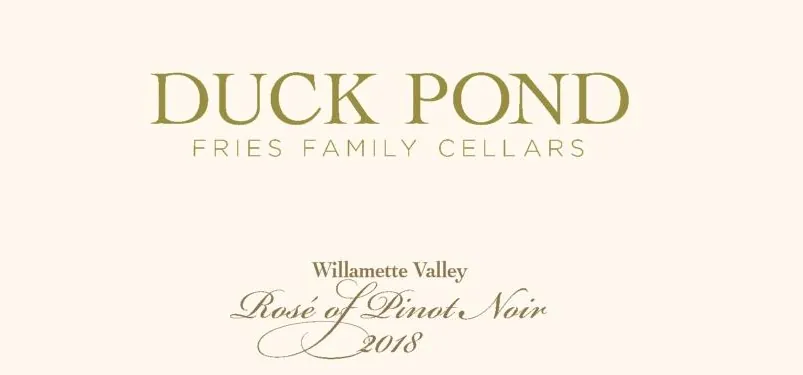 Willamette Valley Rose of Pinot Noir Bottle