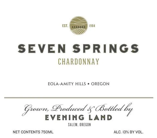 Seven Springs Vineyard Chardonnay Bottle