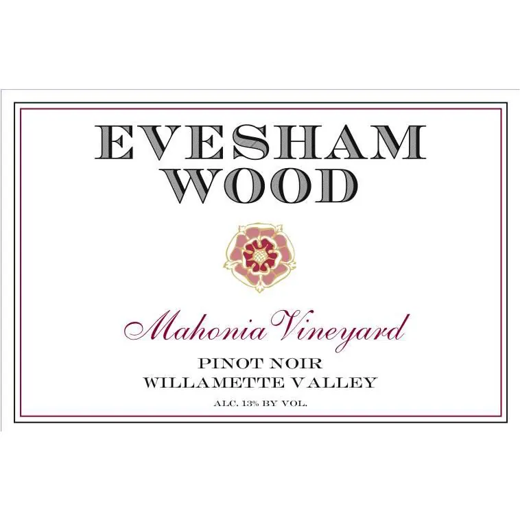 Mahonia Vineyard Pinot Noir Bottle