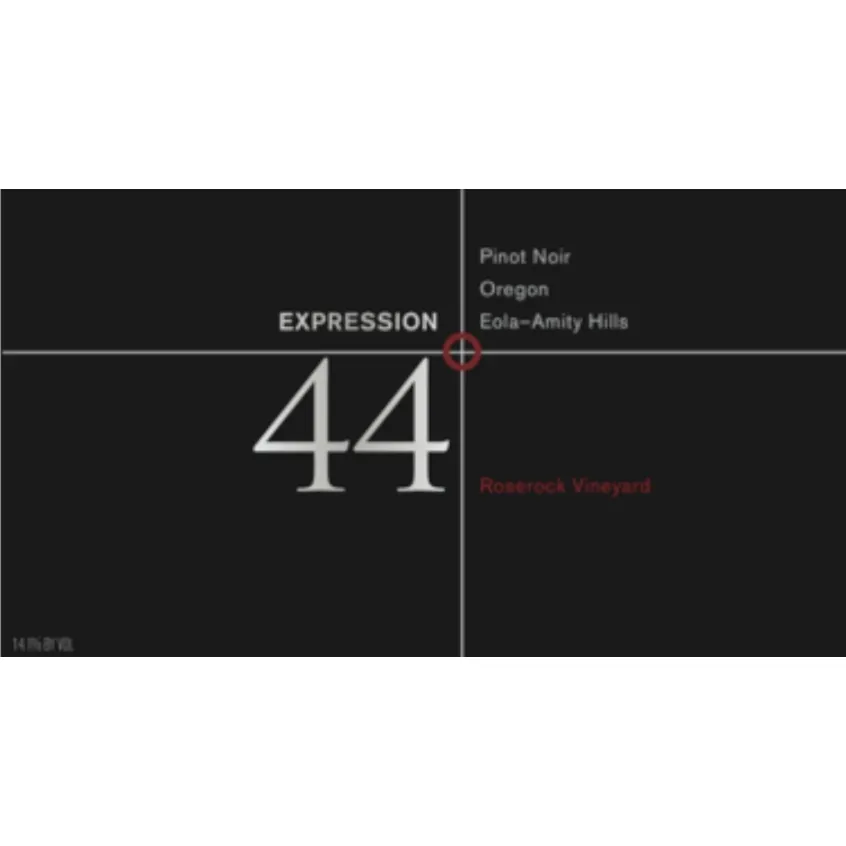 44 degrees Roserock Vineyard Pinot Noir Bottle