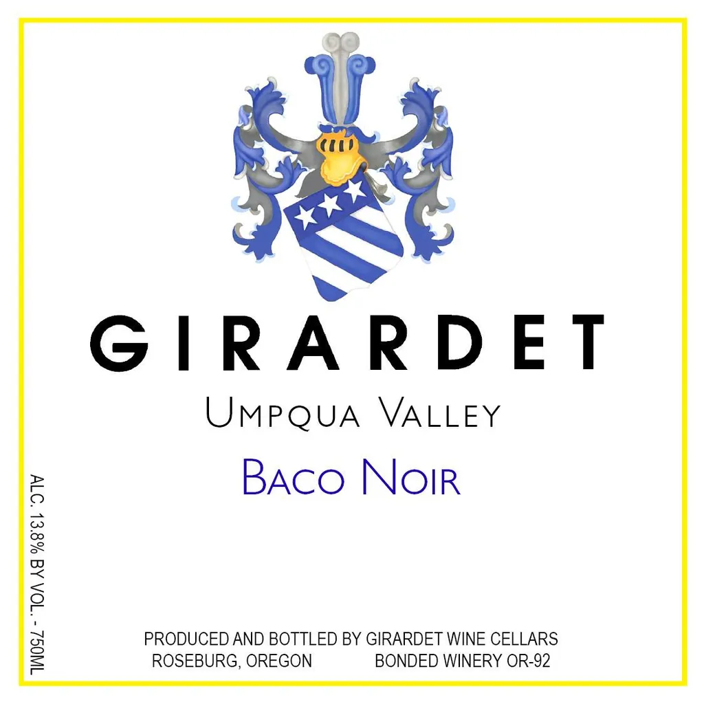 Girardet Baco Noir Bottle