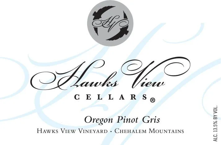 Hawks View Vineyard Pinot Gris Bottle