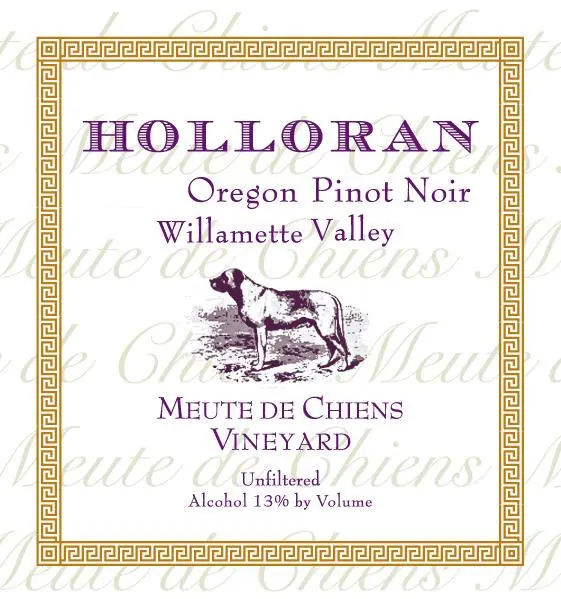 Meute de Chiens Vineyard Pinot Noir Bottle