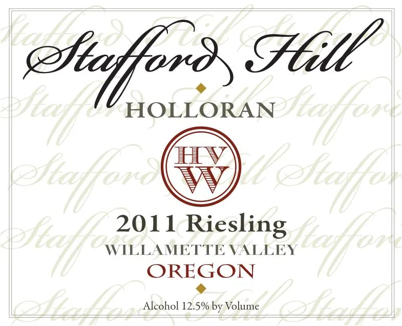 Stafford Hill Riesling Bottle