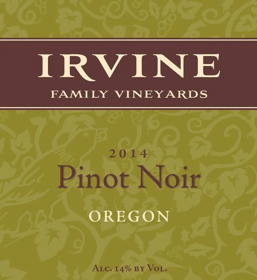 Oregon Pinot Noir Bottle