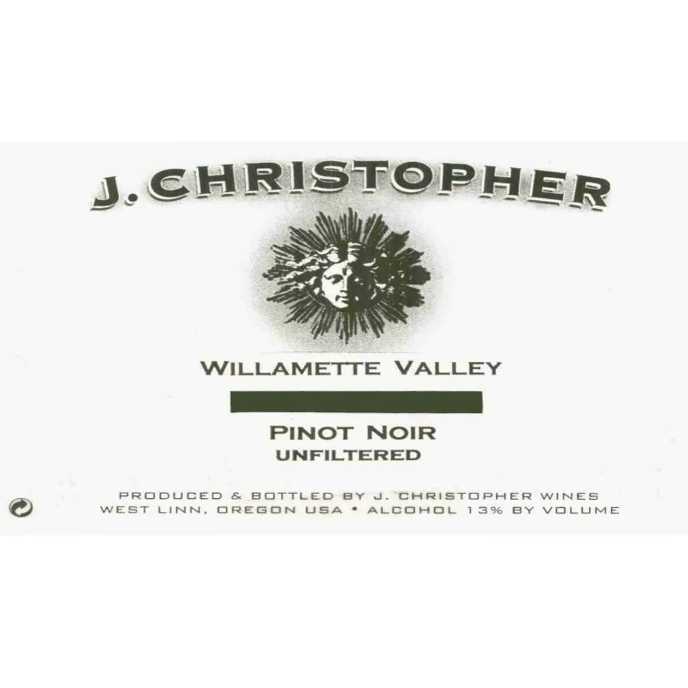 Willamette Valley Pinot Noir Bottle