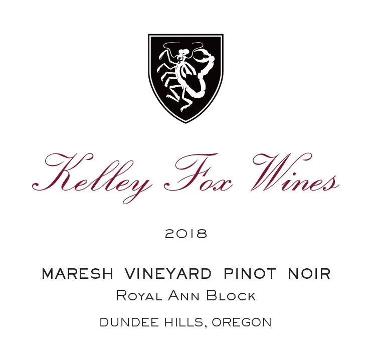 Maresh Vineyard Royal Ann Block Pinot Noir Bottle