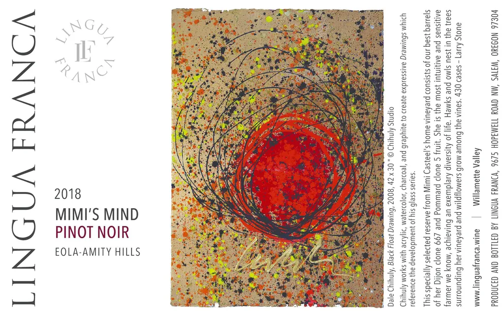 Mimi's Mind Pinot Noir Bottle