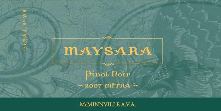 Mitra Pinot Noir Bottle