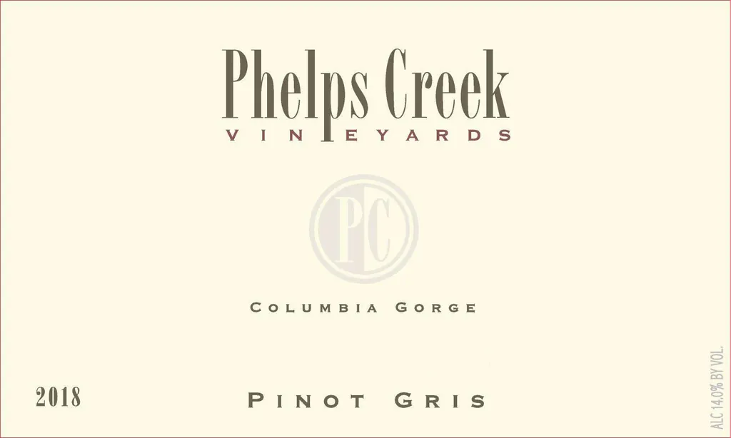 Pinot Gris Bottle