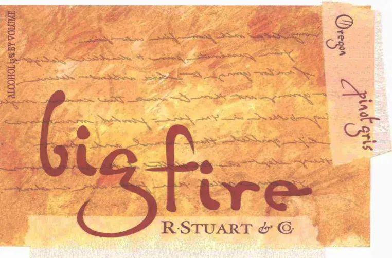 Big Fire Pinot Gris Bottle