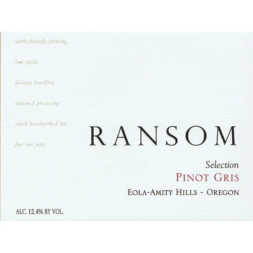 Eola-Amity Hills Pinot Gris Bottle