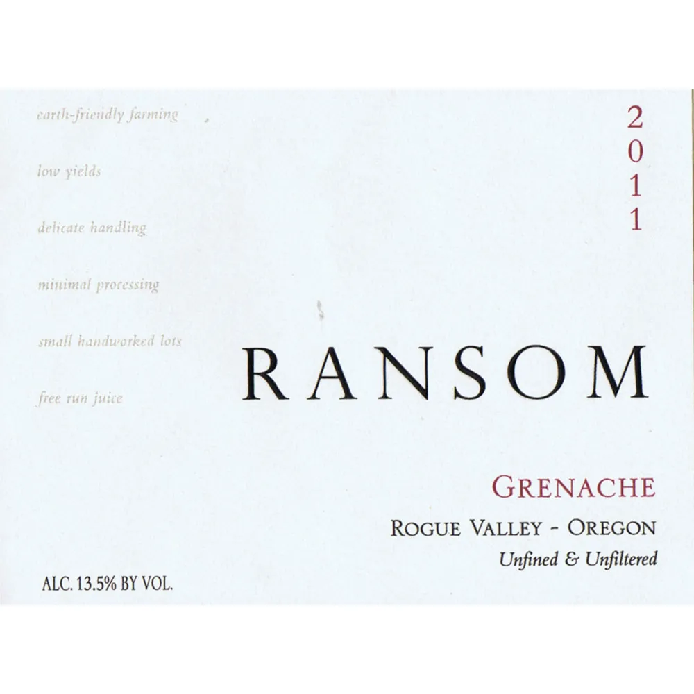 Pheasant Hill Grenache Bottle