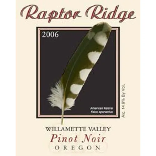 Willamette Valley Pinot Noir Bottle