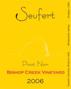 Bishop Creek Vineyard Pinot Noir Bottle
