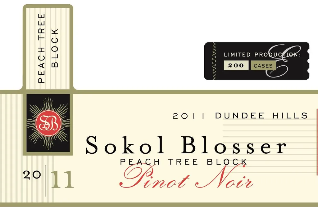 Peach Tree Block Pinot Noir Bottle