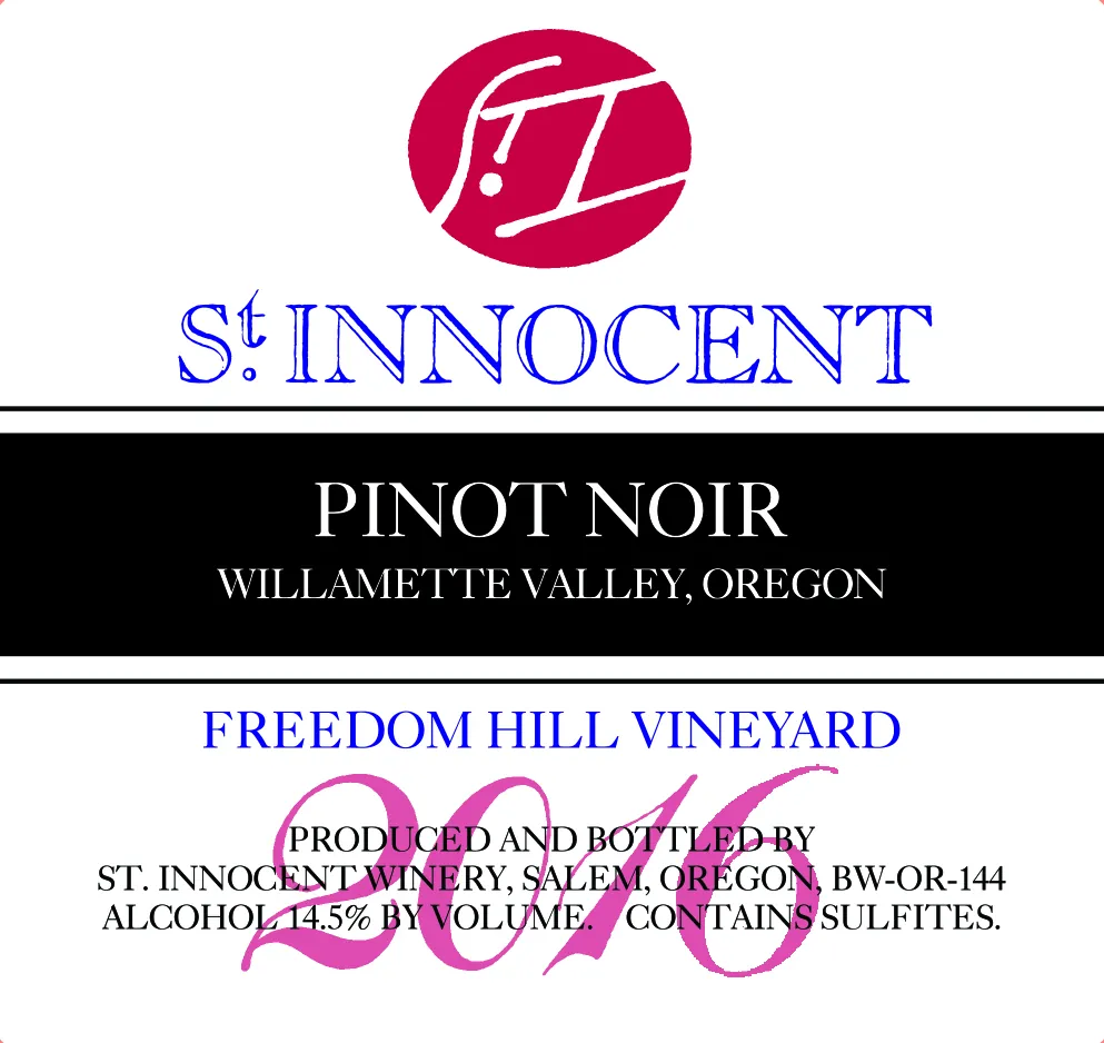 Freedom Hill Pinot Noir Bottle
