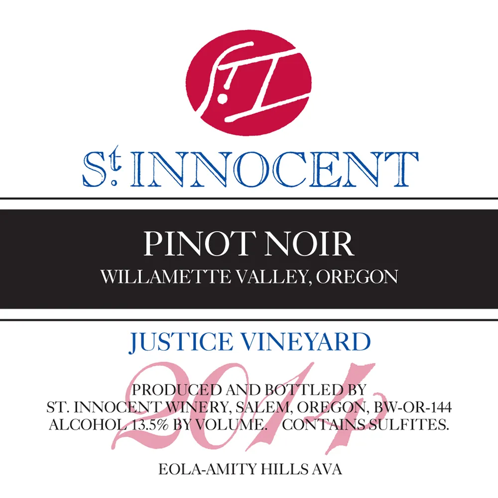 Justice Vineyard Pinot Noir Bottle